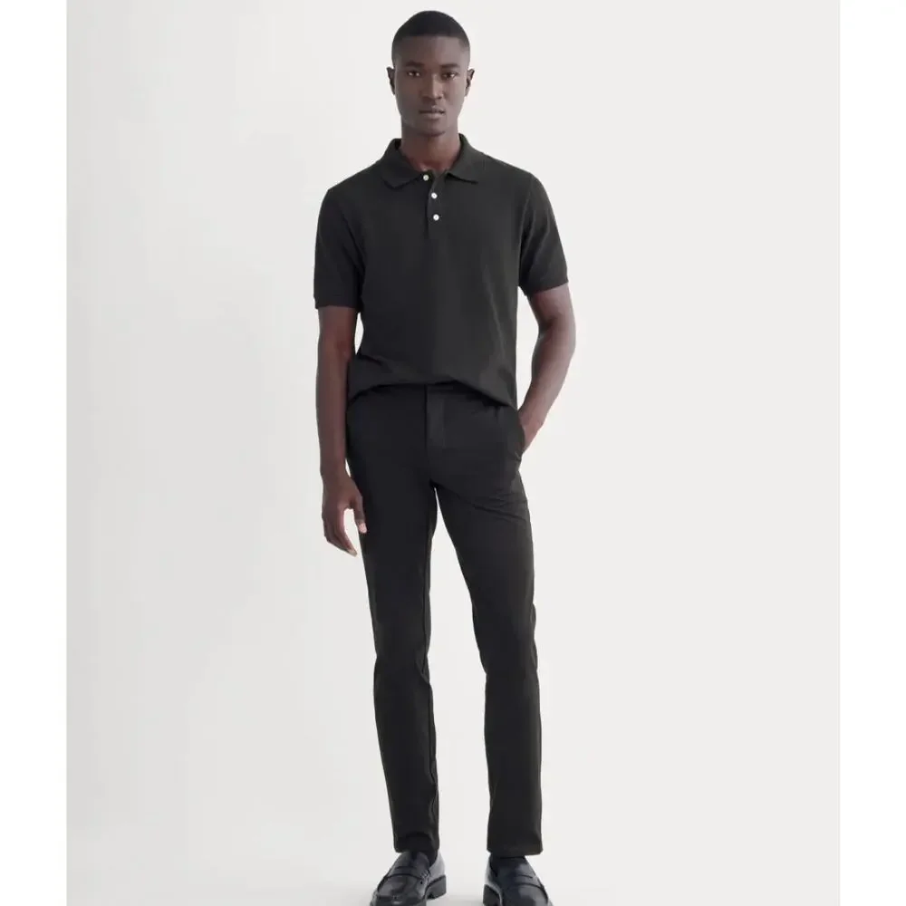 Everlane Uniform Slim Fit Performance Chino Pant Black Mens 30x32 NWT Stretch
